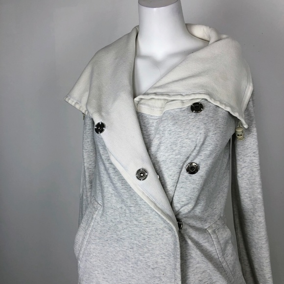 Lululemon Gratitude Wrap Heathered Ivory Coat - Picture 4 of 7